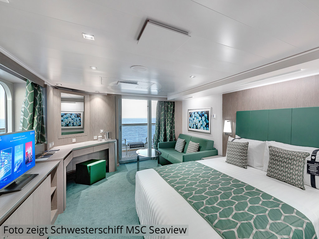 MSC Seaside - Aurea Premium-Suite mit Balkon