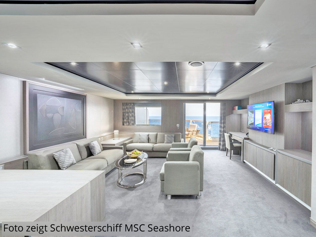 MSC Seascape - Yacht Club Royal Suite mit Balkon