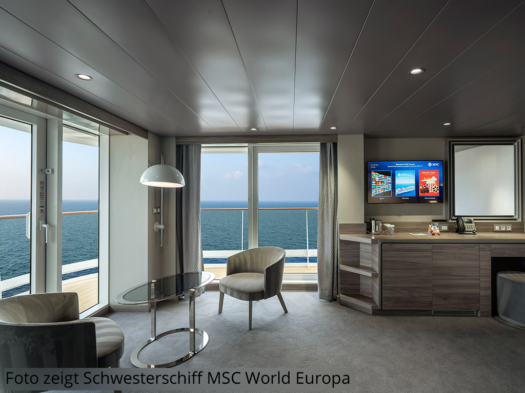 MSC World America - Aurea Grandsuite mit Balkon